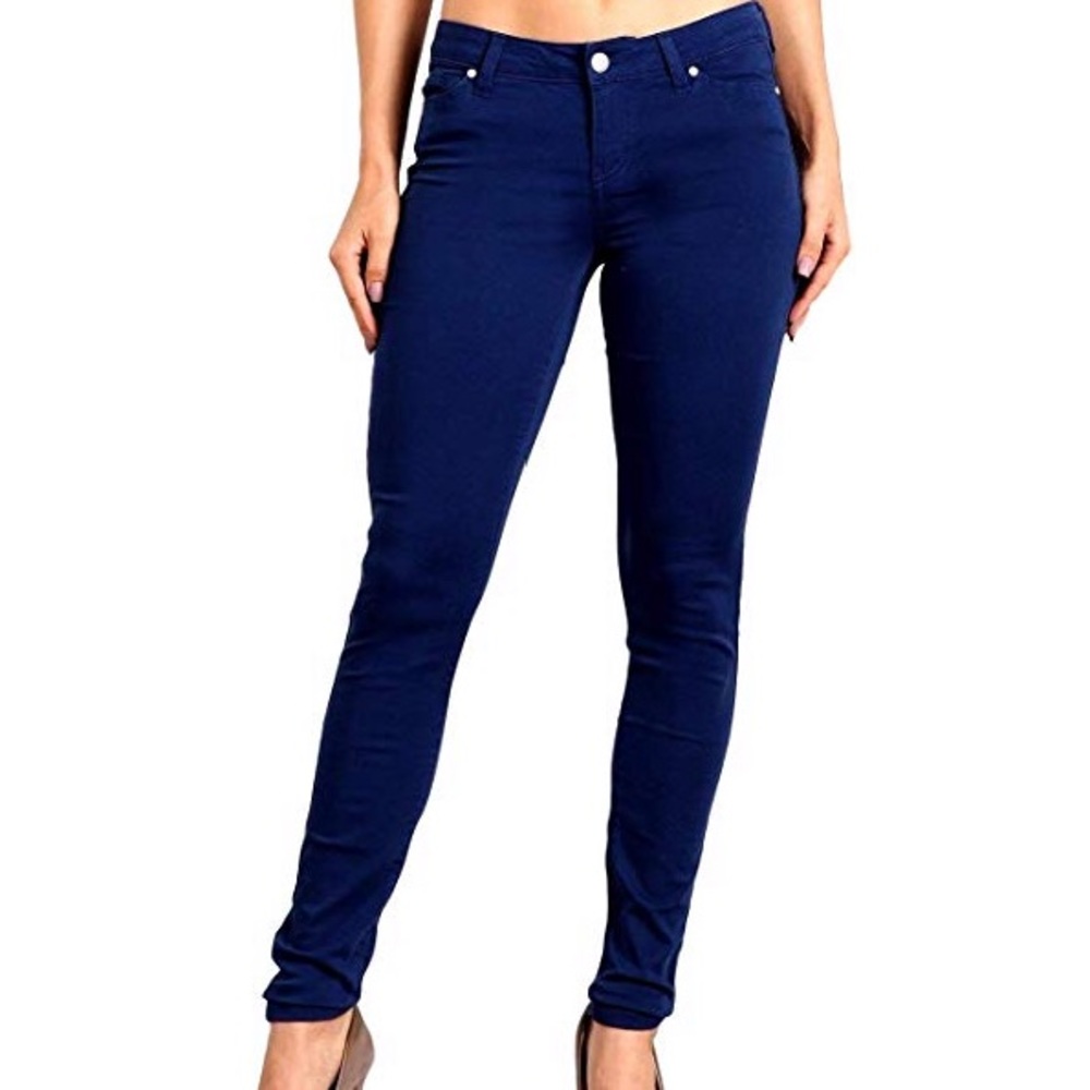 Women's Low Rise Colored Skinny Pants
